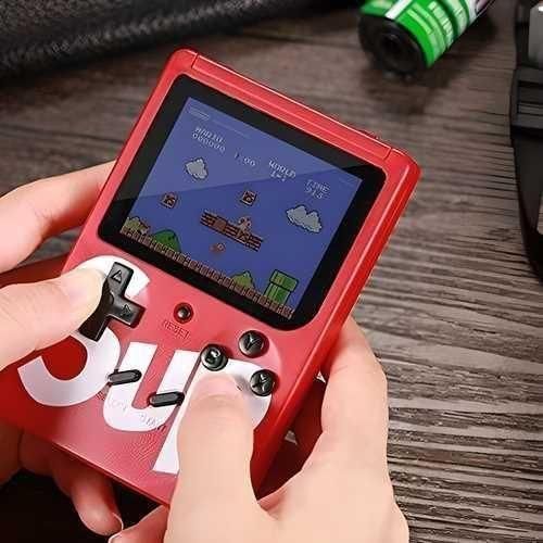 400 games in 1 portable handheld console with LED screen, USB rechargeable, for kids (Multi Color, 1 piece).